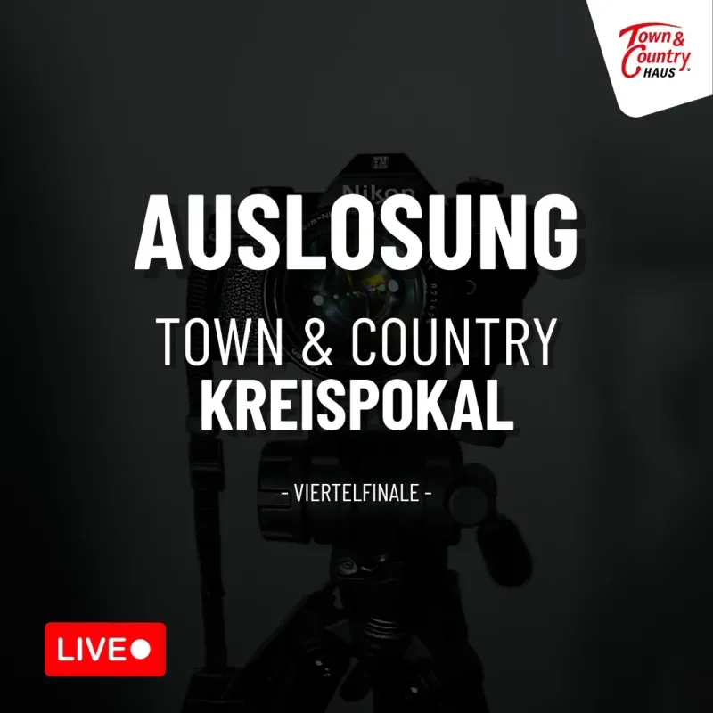 Auslosung Town & Country Kreispokal live aus Facebook