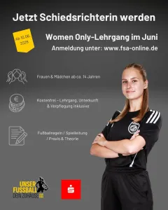 Mädchen und Frauen - WIR SUCHEN EUCH - werdet Schiri