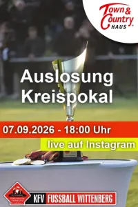 Auslosung Achtelfinale - Town & County Kreispokal